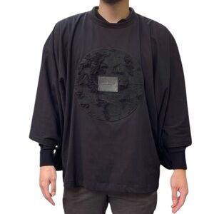 Aoki Hifuku Denim Asakusa collection Kimono tee shirt black Medium unisex Tokyo